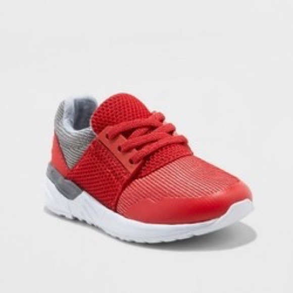 2/$24 ❤️ Cat & Jack Toddler Athletic Sneakers-Red - Picture 3 of 6